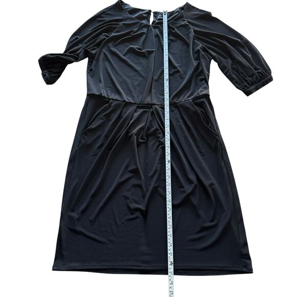 Womens Dress Size Large Black Witchy Goth Whimsigoth Dark Academic Classic - Picture 3 of 10